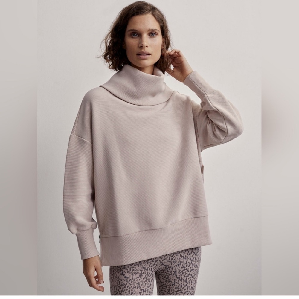 Varley Milton Cowl Neck Sweatshirt in Chateau Grey New with Tags!